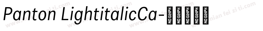Panton LightitalicCa字体转换